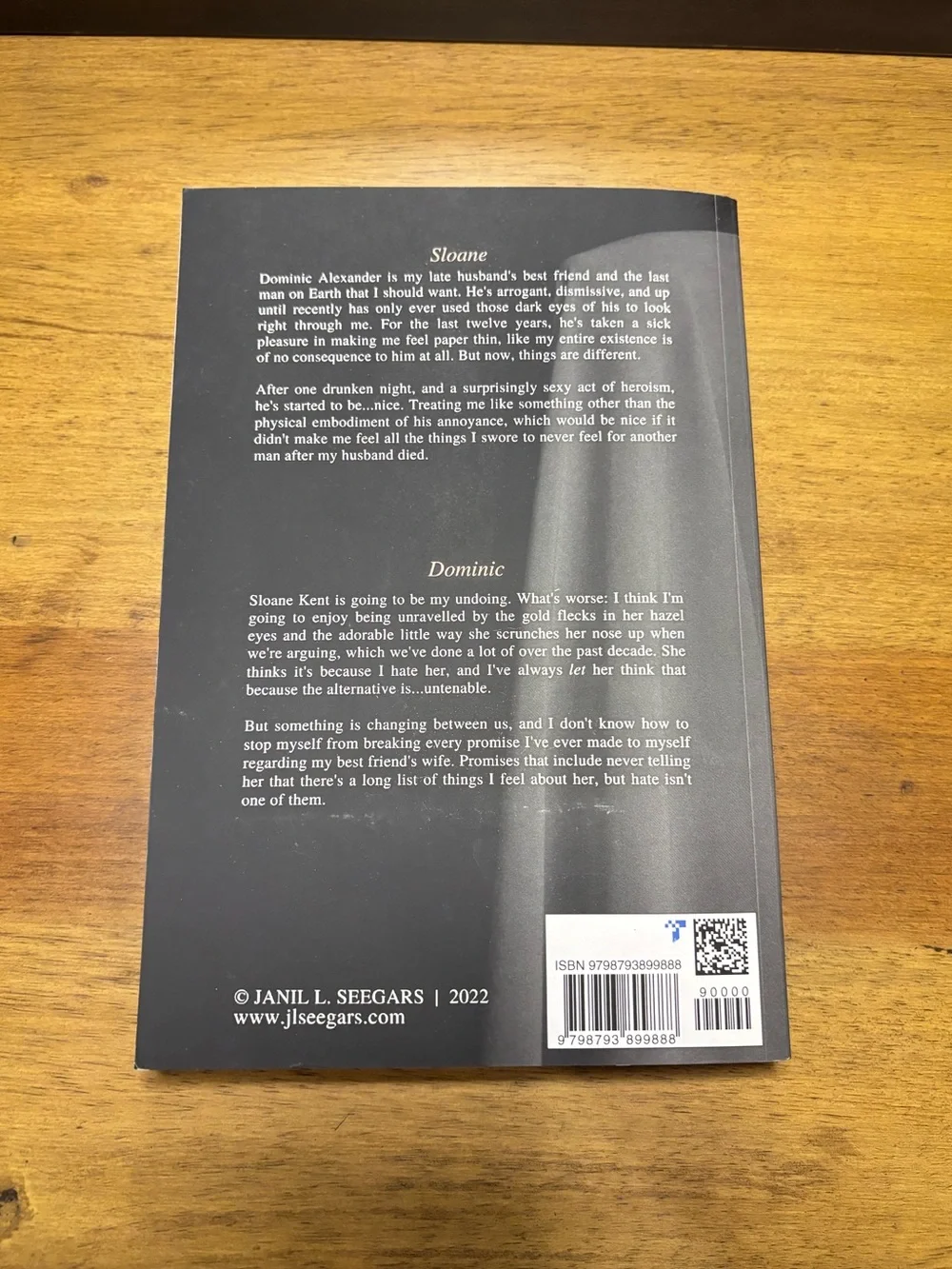 Restore Me by J.L. Seegars - Black & Cream Paperback